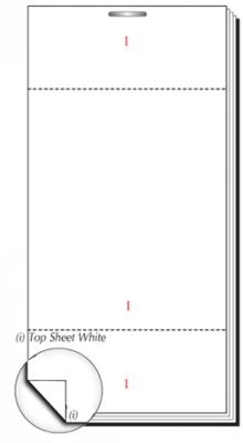 63 x 127mm Plain Single Ply Order Pad Boxed 100s - PAD45