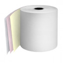 76mm 3ply 12.7mm Core White/Pink/Yellow NCR Rolls Boxed 20s - TRD064